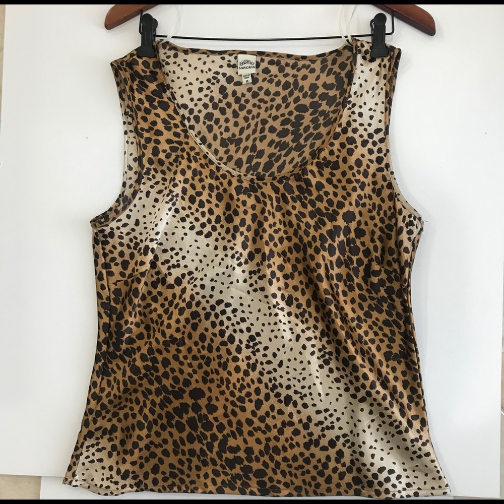 Sangria Leopard Print Top